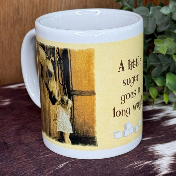 Leanin’ Tree “A Little Sugar Goes a Long Way!” Ceramic Mug - Lesley Harrison - Picture 2 of 12